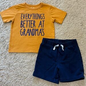 Carter's “Grandma” Tee and Shorts Set